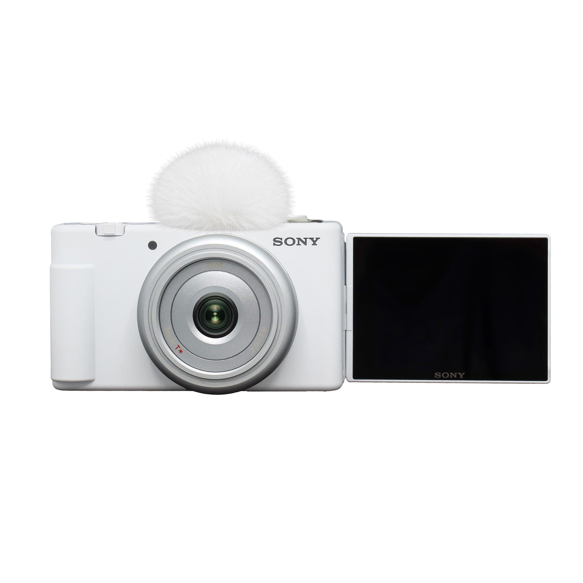 Sony ZV-1F Vlogging Camera for Content Creators and Vloggers (White)