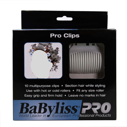 BaByliss Pro Limited-Edition Nano Titanium Professional High-Speed Dual Ionic Dryer Black & Blue #BNTMB9100 + Clips for Rollers + Cutting Cape