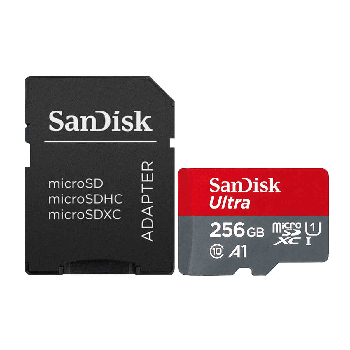 SanDisk Ultra 256GB microSDXC UHS-I Memory Card + SD Adapter