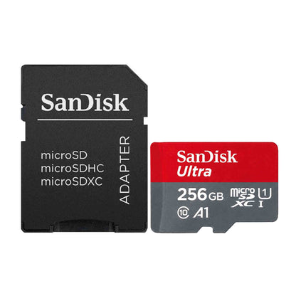 SanDisk Ultra 256GB microSDXC UHS-I Memory Card + SD Adapter