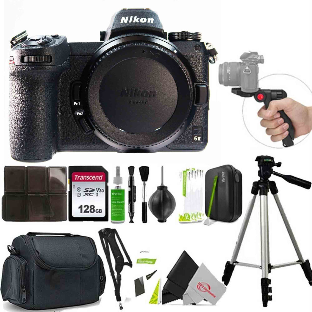 Nikon Z6 MKII FX-Format 24.5MP Mirrorless Camera Body with 128GB Accessory Kit