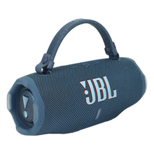 JBL Charge 6 Portable Waterproof Bluetooth Speaker (Blue) + On-Ear Wired Headphones (White)