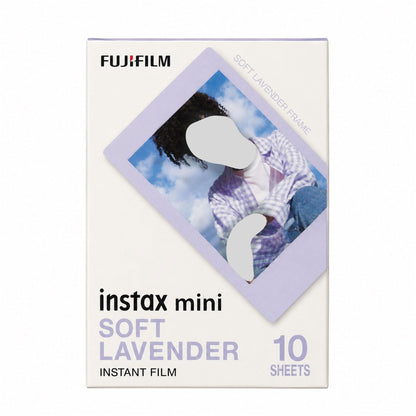 FUJIFILM INSTAX MINI 12 Instant Film Camera (Pastel Blue) + Soft Lavender Instant Film (10 Exposures)