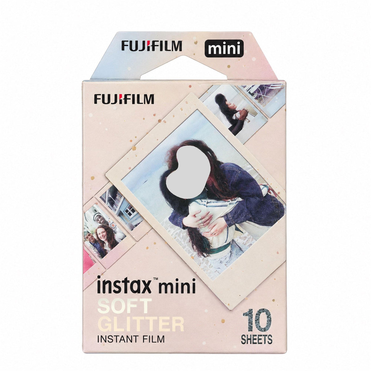 FUJIFILM INSTAX MINI 12 Instant Film Camera (Lilac Purple) + Instant Film (Soft Glitter, 10 Exposures)