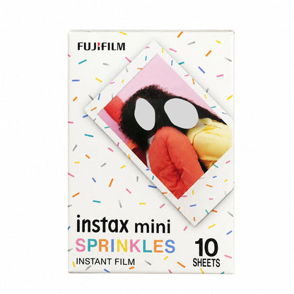 FUJIFILM INSTAX MINI 13 Instant Film Camera (Lagoon Green) + Instant Film (Sprinkles, 10 Exposures)
