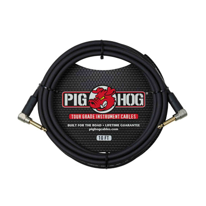 Pig Hog PH10RR 10ft Right Angle to Right Angle 1/4" Instrument Cable