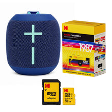 Ultimate Ears WONDERBOOM 4 Bluetooth Speaker Blue + Key Chain Camera + 32GB Card