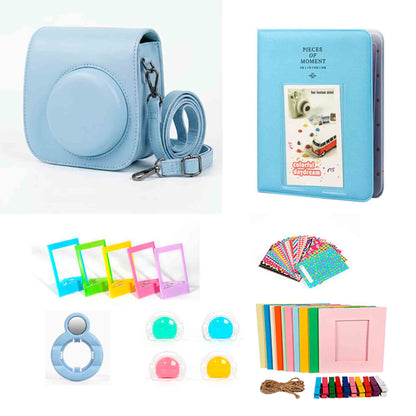 FUJIFILM INSTAX MINI 13 Instant Film Camera (Frost Blue) - Complete Bundle Kit