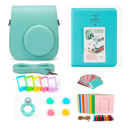 FUJIFILM INSTAX MINI 13 Instant Film Camera (Lagoon Green) - Complete Bundle Kit