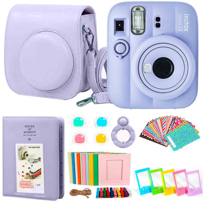 FUJIFILM INSTAX MINI 13 Instant Film Camera (Dreamy Purple) - Complete Bundle Kit