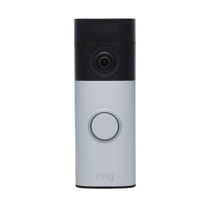 Ring Battery Doorbell 2K Plus with wide-angle video, 6x Enhanced Zoom (Nickel Silver)