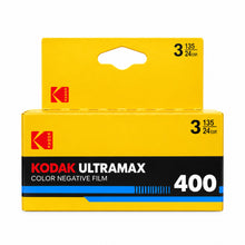 3x Kodak Eastman 400 35mm Color Negative Film, 24 Exposures - 3-Pack