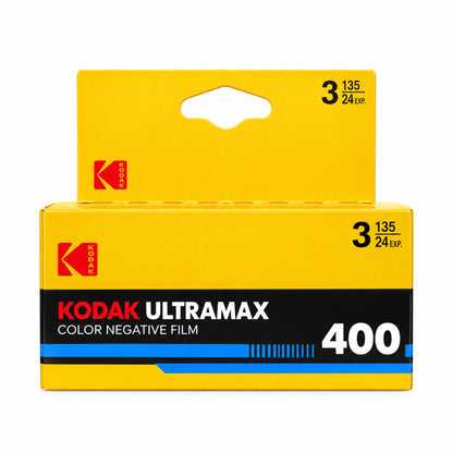 3x Kodak Eastman 400 35mm Color Negative Film, 24 Exposures - 3-Pack