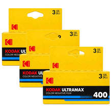 3x Kodak Eastman 400 35mm Color Negative Film, 24 Exposures - 3-Pack