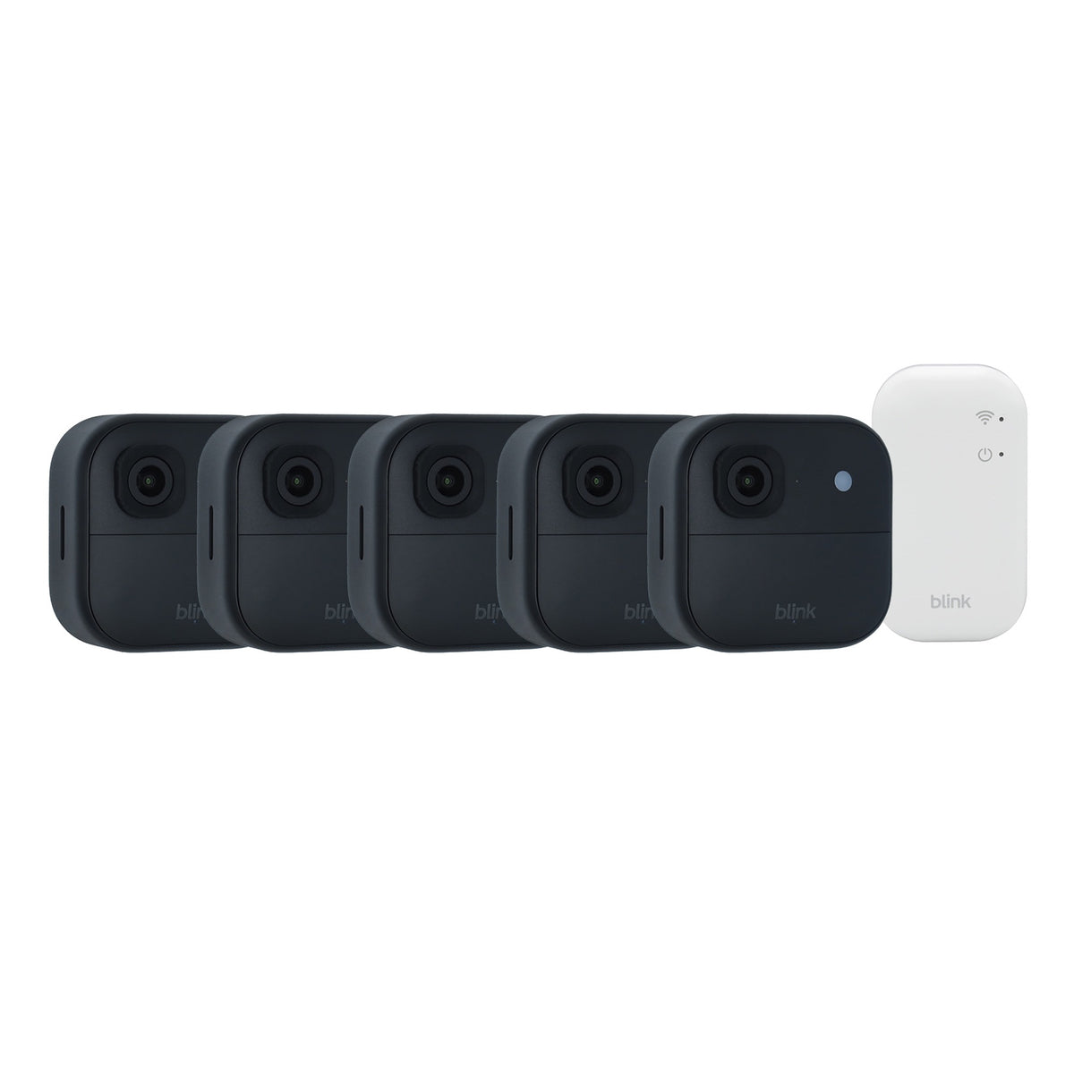 Blink Outdoor 2K Wire-Free Security Camera System - 5-Camera Kit with Sync Module Core
