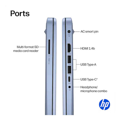 HP 14" Laptop - Intel N150 Processor - 4GB Memory, 128GB Storage (Sky Blue) 14-dq6102dx