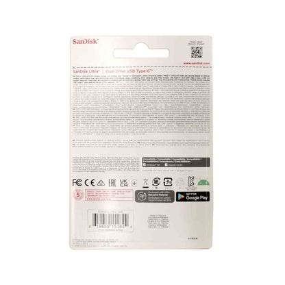 SanDisk Ultra Dual Drive USB Type-C 256GB Flash Drive (SDDDC2-256G-G46)