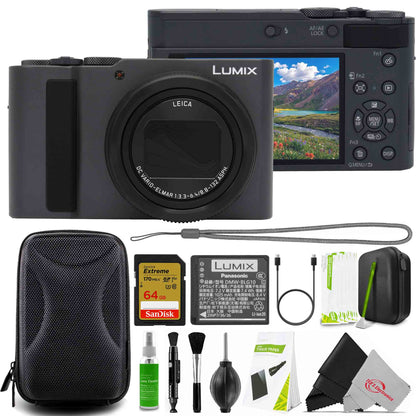 Panasonic LUMIX ZS300 20.1MP Digital Camera (Silver) Accessory Bundle