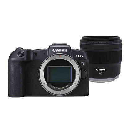 Canon EOS RP Mirrorless Digital Camera Body - BLACK + Canon RF 45mm f/1.2 STM Compact Full-Frame Prime Lens