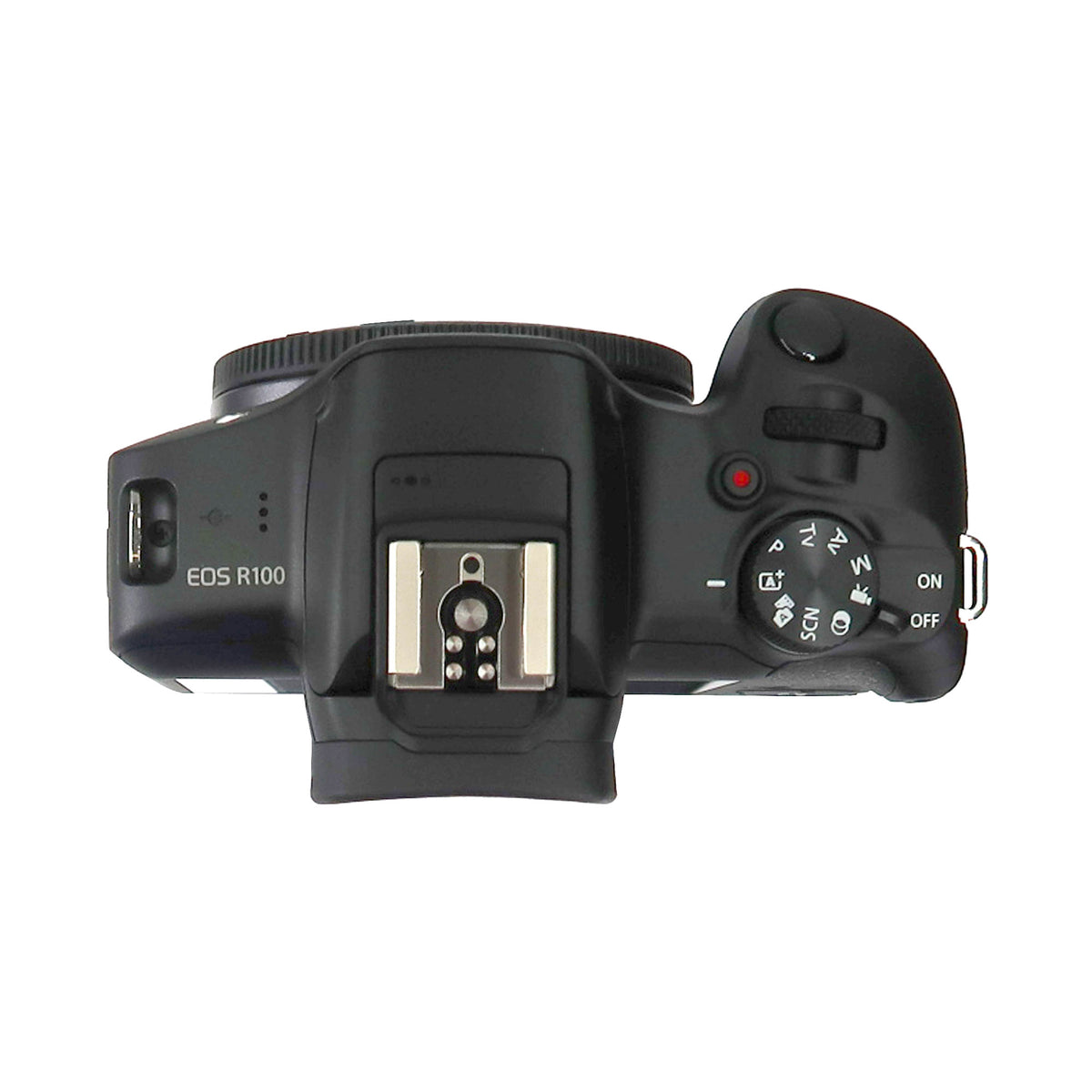 Canon EOS R100 Mirrorless Camera (Body Only) - Black + Canon RF 45mm f/1.2 STM Compact Full-Frame Prime Lens