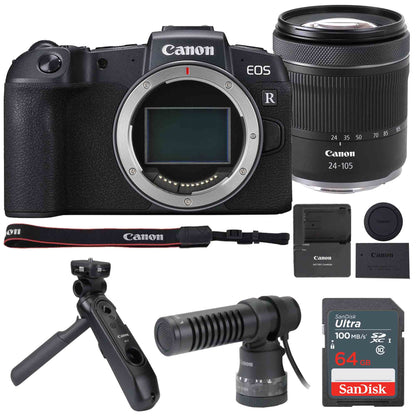 Canon EOS RP Mirrorless Camera with RF 24-105mm f/4-7.1 IS STM Lens Bundle
