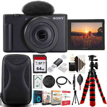 Sony ZV-1F Vlogging Camera (Black) Complete Accessory Bundle