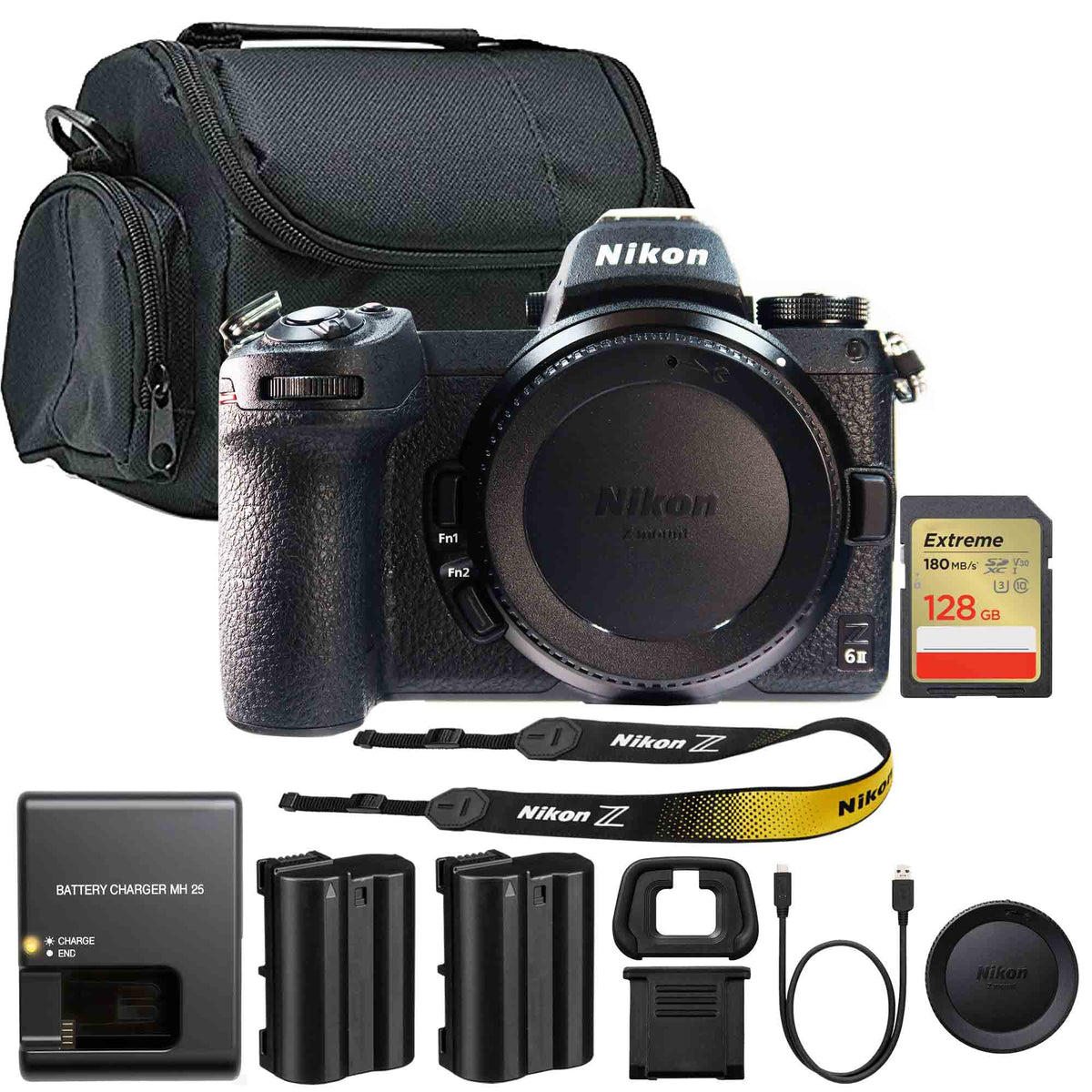 Nikon Z 6 MKII Mirrorless Digital Camera (Body Only) Starter Bundle