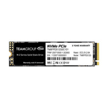 Team Group MP33 PRO M.2 2280 512GB PCIe 3.0 x4 with NVMe 1.3 3D NAND Internal Solid State Drive (SSD) TM8FPD512G0C101