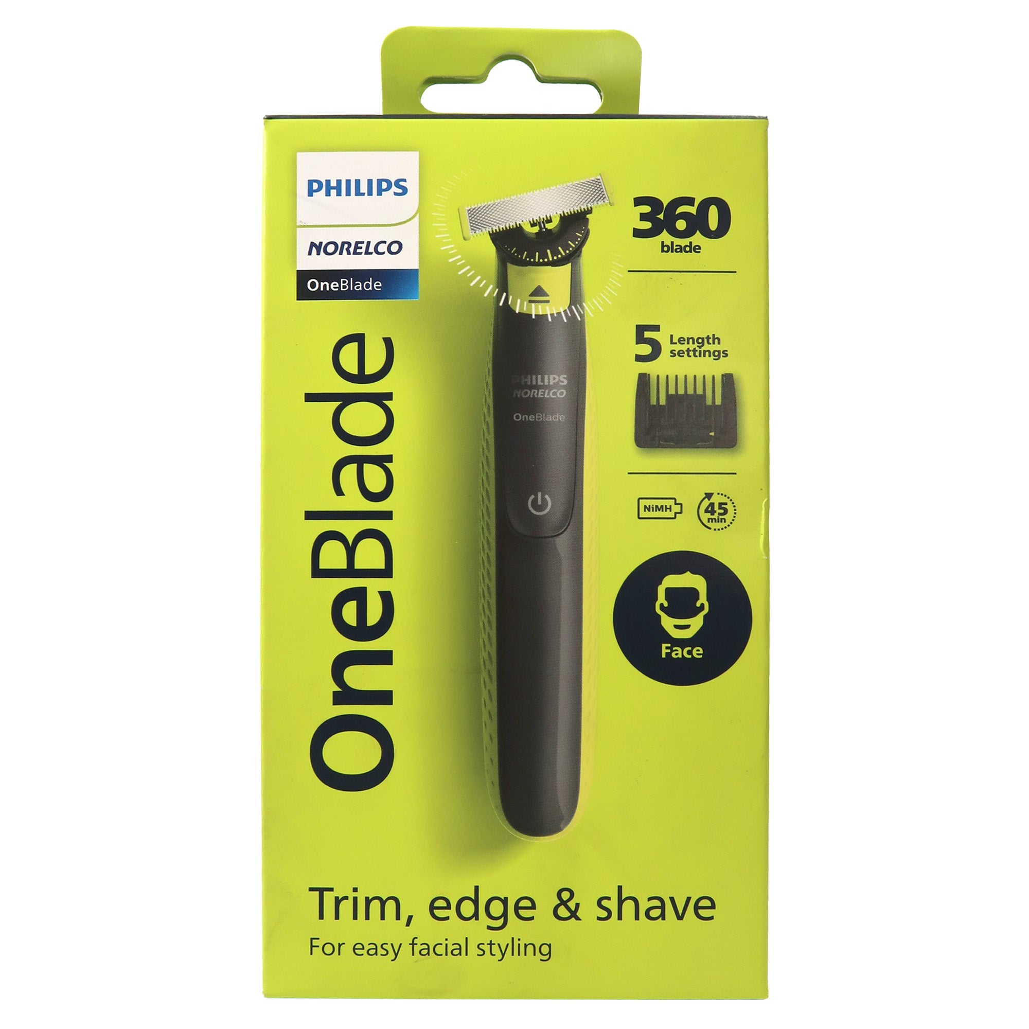 Philips Norelco OneBlade 360 Face, Electric Razor and Beard Trimmer wi ...