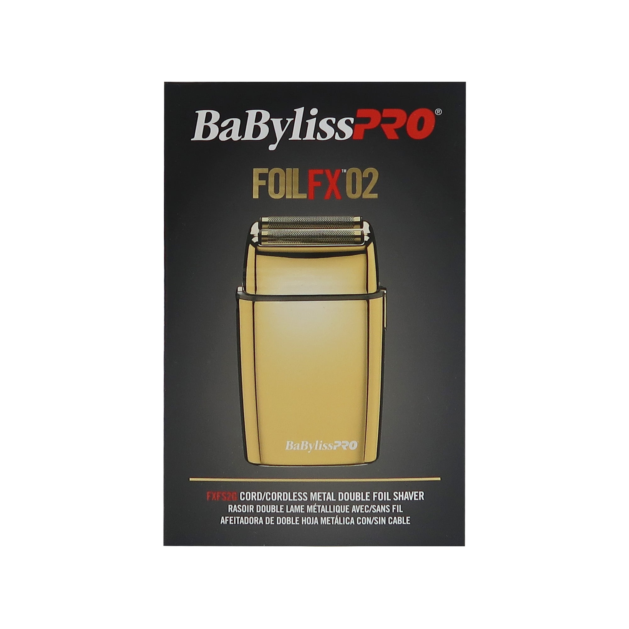 Babyliss Pro Foil FX02 FXFS2G Cord / Cordless Metal Double Foil