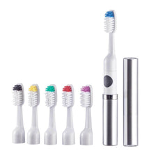 Vivitar Ultrasonic IPX7 Waterproof Electric Toothbrush with Pulsating Head and Germ Protection, 6 Heads Included