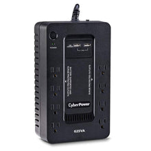 CyberPower ST625U Standby UPS System, 625 VA / 360 Watts, 8 Outlets, 2 USB Charging Ports, Compact