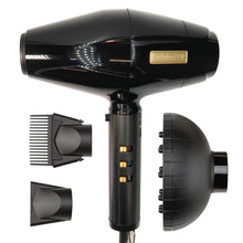 BaByliss Pro BLACKFX High-Performance Turbo Dryer with BaByliss Pro Porcelain Ceramic Marcel Curling Iron 3/4" #BP75MUC