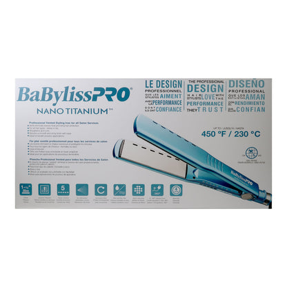 BaByliss Pro Nano Titanium Vented Ionic Flat Iron 1½" BNT4093TUC with Conair Pro Ceramic Tools Large Round Brush 2½" CPBCTR25