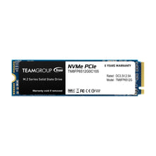 Team Group MP33 M.2 2280 512GB PCIe 3.0 x4 with NVMe 1.3 3D NAND Internal Solid State Drive (SSD) TM8FP6512G0C101