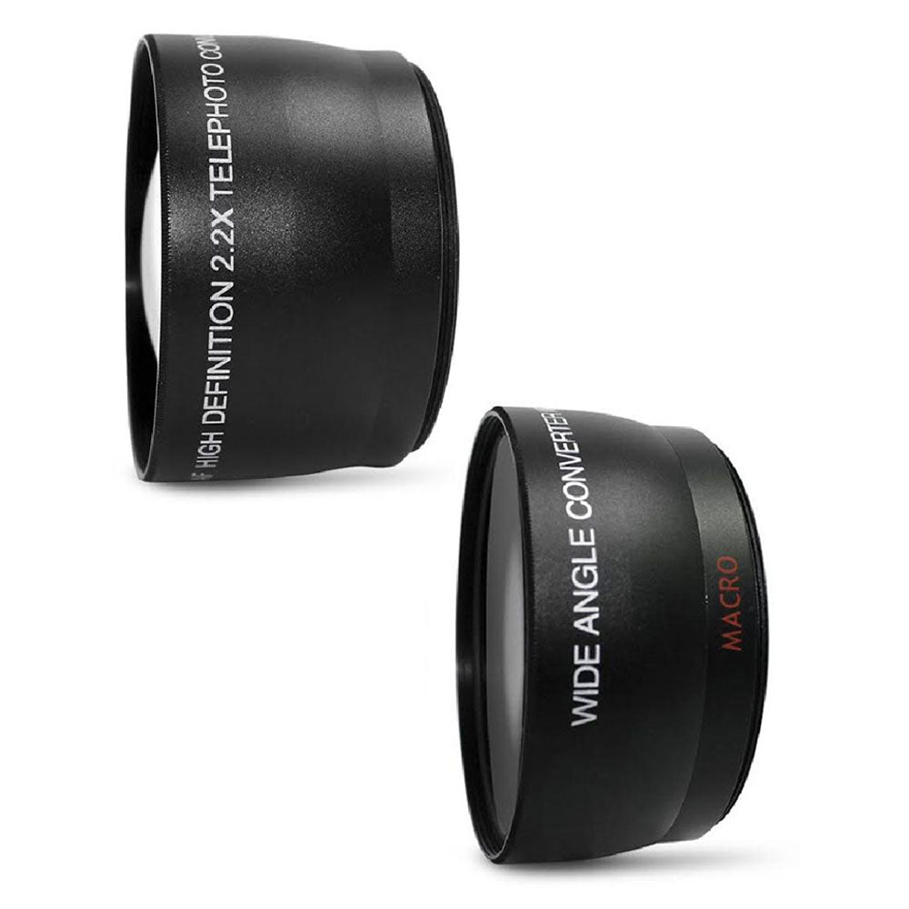 52mm Fisheye Telephoto & Wide Angle Lens + Filter Kit + Macro Kit + Rubber Hood + Lens Hood + 48GB Memory Card + Wallet + Reader + Remote + Lens Cleaner + Dust Blower + Lens Cap + Holder + Screen Protector + Tall Tripod + Monopod + Case + 3pc Cleaning Kit