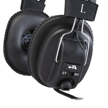 Cyber Acoustics Black ACM-500RB 3.5 mm plug and 1/4" adapter (included) Connector Circumaural Pro Series Headphone