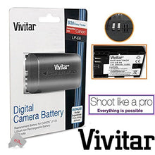 Three Pcs Vivitar VIV-CB-E6 Replacement Battery for Canon LP-E6