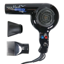 Conair Pro Black Bird Hair Dryer 2000 Watt BB075W with ConairPro Ceramic Tools Medium Round Brush 2" (CPBCTR2)