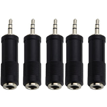 5x Pig Hog Solutions TRS(F) to 3.5mm(M) Stereo Adapter