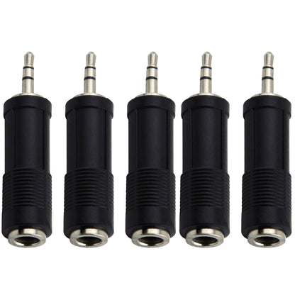 5x Pig Hog Solutions TRS(F) to 3.5mm(M) Stereo Adapter