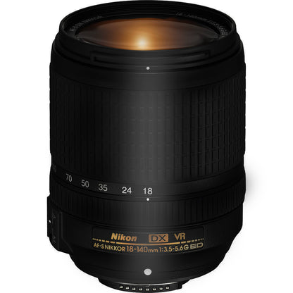 Nikon AF-S 18-140mm ED VR Lens with Adapter for Sony E-Mount Cameras A7 A7R A7s A7c II III IV V VI A9 A6600 A6500 NEX