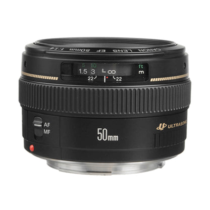 Canon EF 50mm f/1.4 to f/22 USM EF-Mount Lens/Full-Frame Format Lens with  UV CPL ND Filter and Accessory Kit