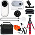 Insta360 GO 3 Tiny Mighty Action Camera (64GB, White) Basic Accessory Bundle
