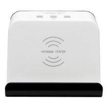 Rosewill Qi-Compatible Wireless Charging Station Surge Protector Power Strip, 300 Joules, 3 USB Ports, 2 AC Outlets, 3.3 Feet Extension Cord, RHSP-19002