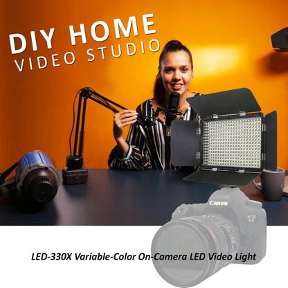 2x Ultra Slim High-Intensity Dimmable LED Light Panel 5000 Lux Output with 12-Inch Calapsible Pan Tilt Tripod for Vloggers Bloggers Creators and Professional Product Photography