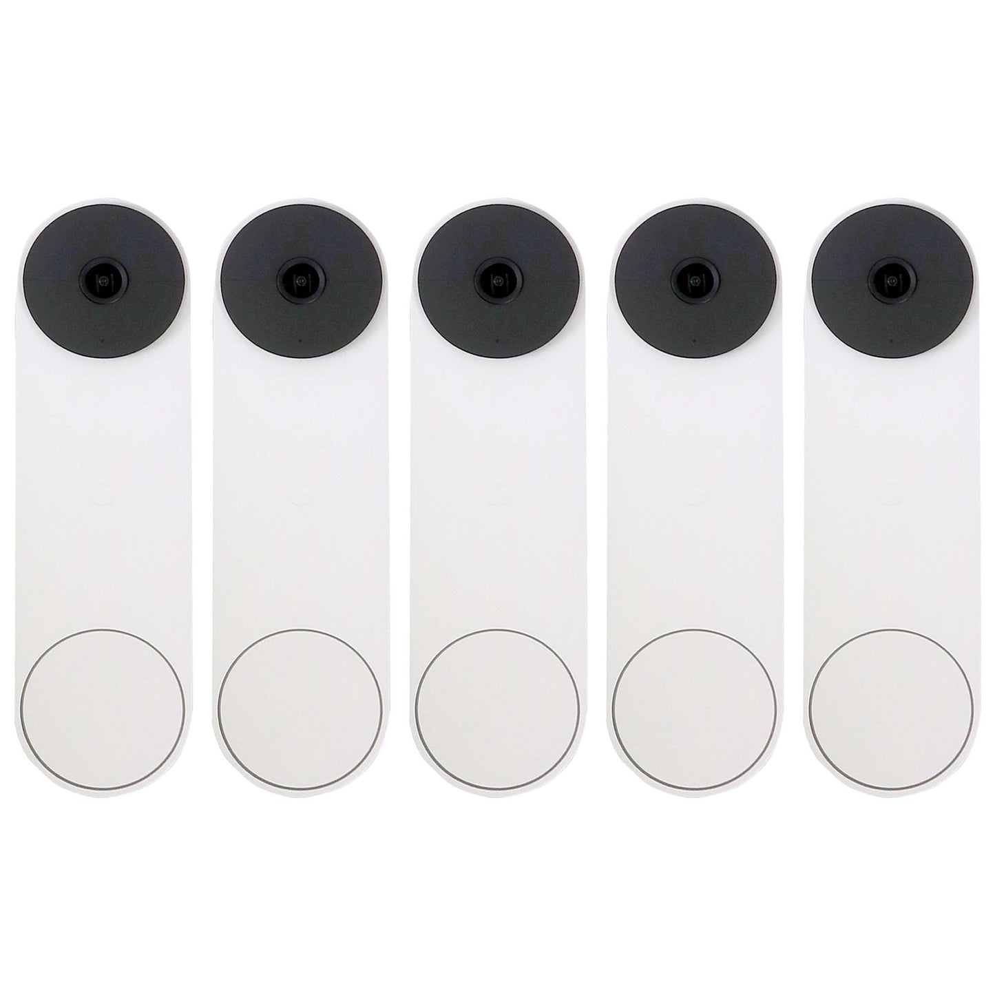 5x Google Nest Video Battery Doorbell (Battery, White)