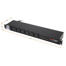 CyberPower CPS1215RMS 15' 12 Outlets 1800 Joules Rackbar Surge Strip