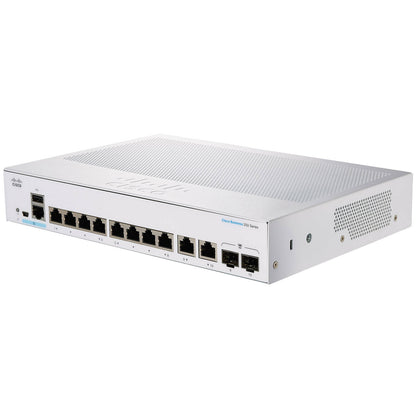 Cisco Business CBS350-8T-E-2G Managed Switch | 8 Port GE | Ext PS | 2x1G Combo | Limited Lifetime Protection (CBS350-8T-E-2G-NA)