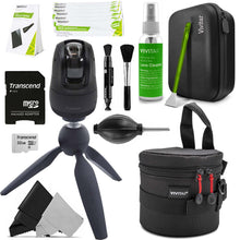 Canon PowerShot PICK PTZ Camera with 4.5" Lens Case w/ Belt Loop & Neck Strap and 6" Tabletop Tripod & HandGrip w/ Articulating Ball Head Kit